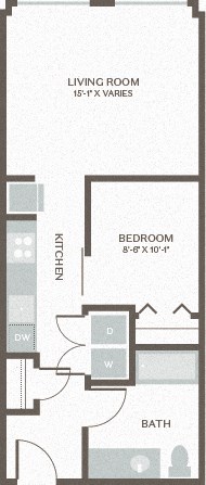 Maris Seattle, WA Open One Bed 8 608-640 SF